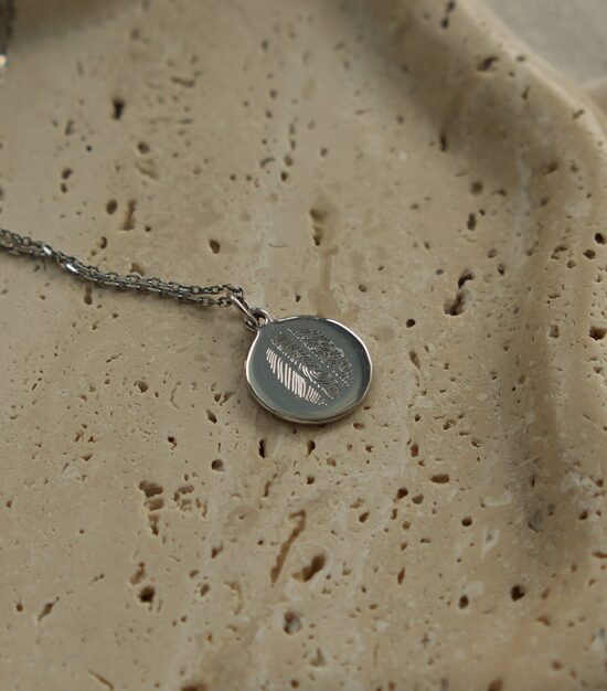 TRES // ujjlenyomat nyaklánc - Sterling Ezüst